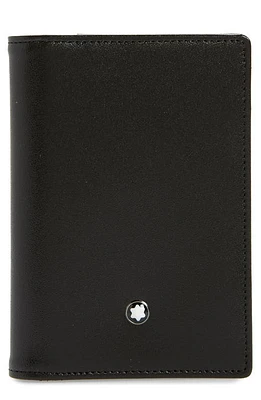 Montblanc Meisterstück Leather Card Case in Black at Nordstrom