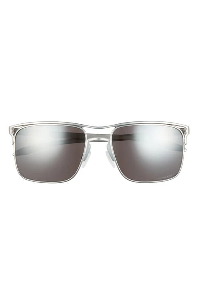 Oakley 57mm Square Polarized Sunglasses in Chrome at Nordstrom