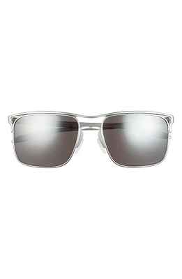 Oakley 57mm Square Polarized Sunglasses in Chrome at Nordstrom