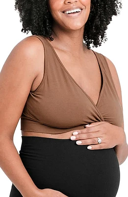 Kindred Bravely Stretch Nursing Bra in Mocha at Nordstrom, Size Medium