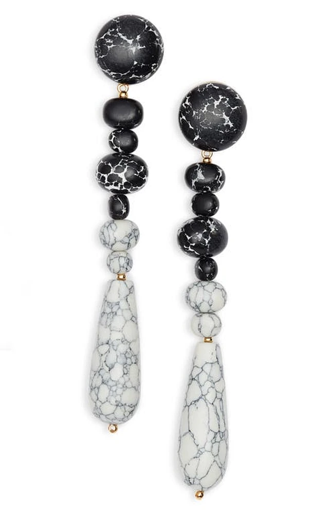 Lele Sadoughi Copacabana Drop Earrings in Black And White at Nordstrom