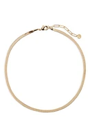 Nordstrom Herringbone Chain Necklace in Gold at Nordstrom