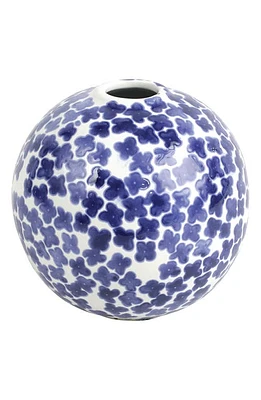 VIETRI Santorini Round Flower Vase in Blue at Nordstrom