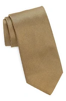 Canali Micropattern Silk Tie in Gold at Nordstrom