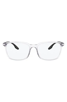 Prada Pillow 55mm Optical Glasses in Crystal at Nordstrom