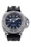 Watchfinder & Co. Panerai Preowned Luminor Submersible Rubber Strap Watch, 44mm in Blue at Nordstrom