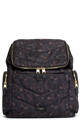 Storksak Alyssa Water Resistant Convertible Diaper Backpack in Leopard at Nordstrom