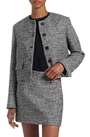 Golden Goose Crop Bouclé Jacket Black/Vintage White at Nordstrom, Us