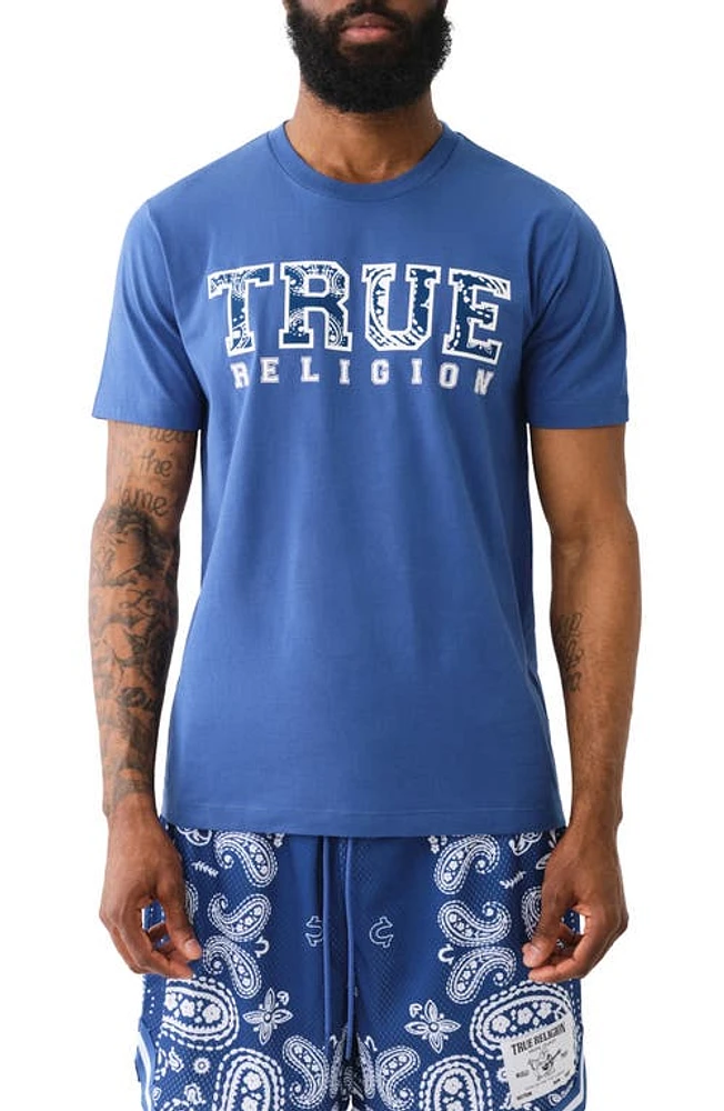 True Religion Brand Jeans Paisley Logo Graphic T-Shirt at Nordstrom,