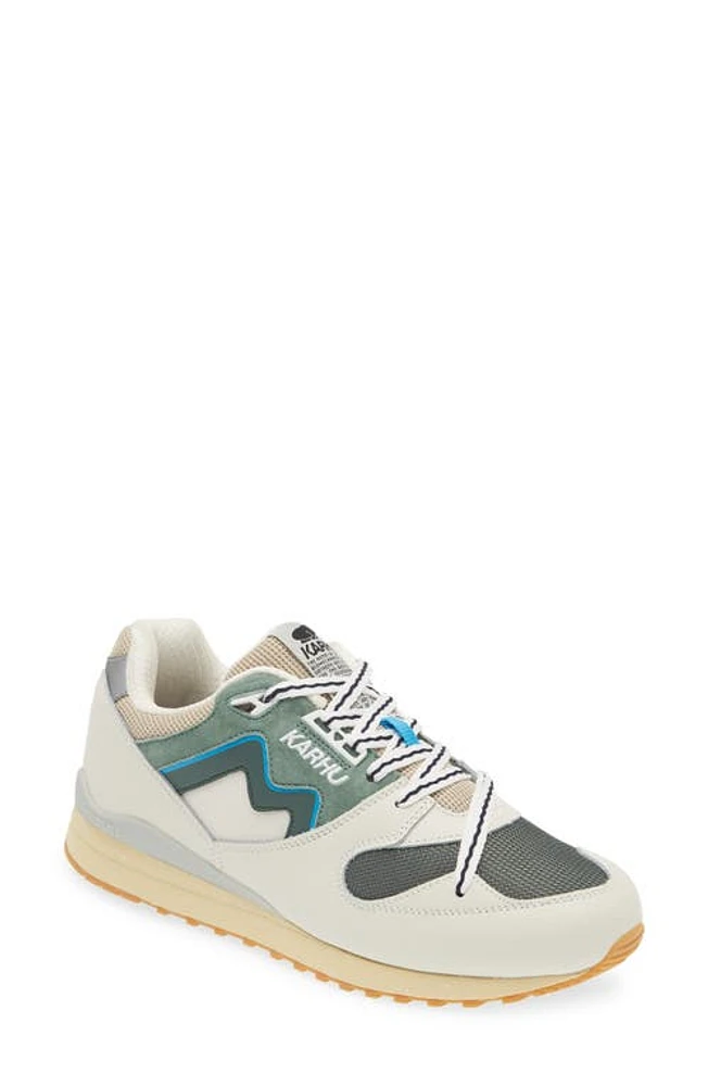 Karhu Gender Inclusive Synchron Classic Sneaker Lily White/Forest Green at Nordstrom, Women's