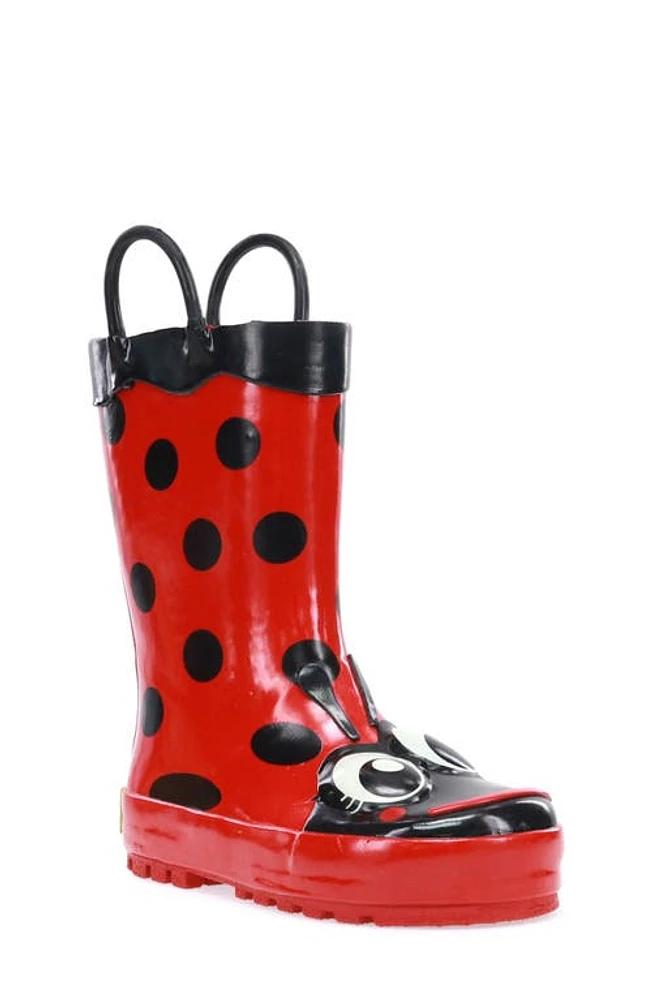 Western Chief Ladybug Waterproof Rain Boot Red at Nordstrom, M