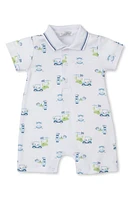 Kissy Pima Cotton Romper Multi Blue at Nordstrom,