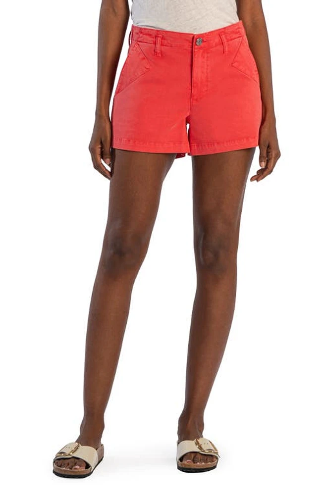 KUT from the Kloth Kimia Denim Shorts Cayenne at Nordstrom,