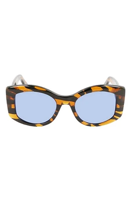 Lanvin Mother & Child 51mm Rectangular Sunglasses in Tiger at Nordstrom