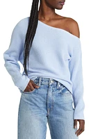 Treasure & Bond Thermal Knit One-Shoulder Sweater in Blue Windsurfer at Nordstrom, Size X-Small