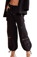 Cynthia Rowley Nylon Cargo Pants in Black at Nordstrom, Size X-Small