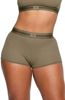 SKIMS Stretch Cotton Rib Boyshorts at Nordstrom,