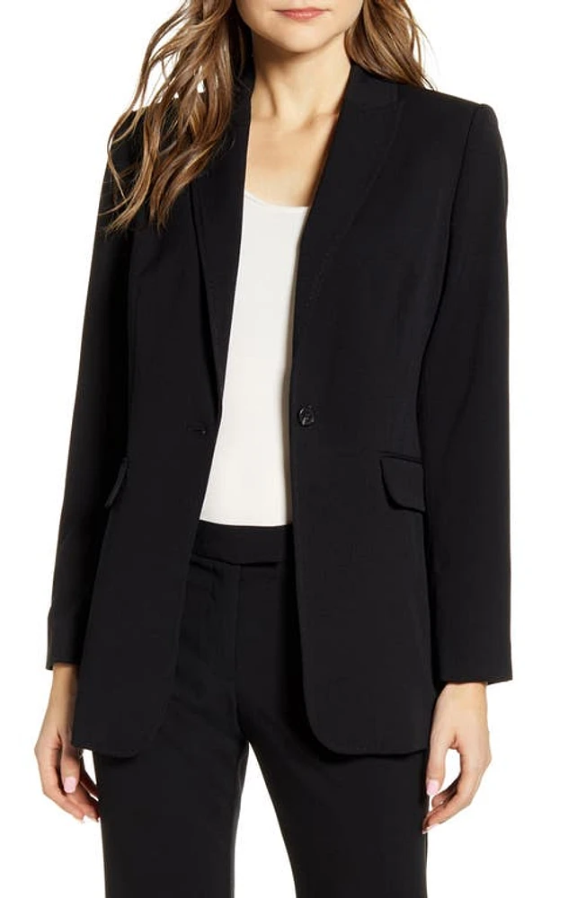 Vince Camuto Nina Notched Collar Blazer Rich Black at Nordstrom,