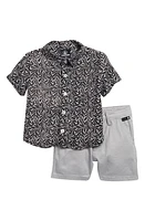 Volcom Stripe Short Sleeve Button-Up Shirt & Shorts Set at Nordstrom,