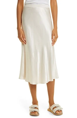 Rails Berlin Satin Midi Skirt in Ivory at Nordstrom, Size Medium