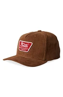 Brixton Linwood Corduroy Trucker Hat in Bison/Red at Nordstrom