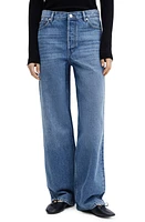 MANGO High Waist Wide Leg Jeans Medium Blue at Nordstrom,