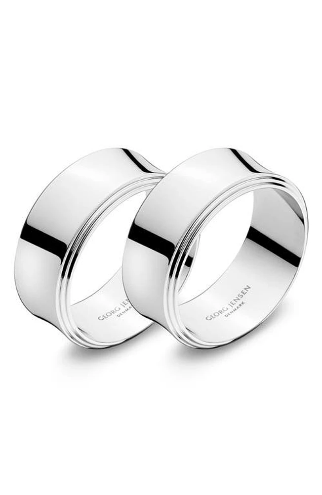 Georg Jensen Pyra Set of 2 Napkin Rings in Silver at Nordstrom