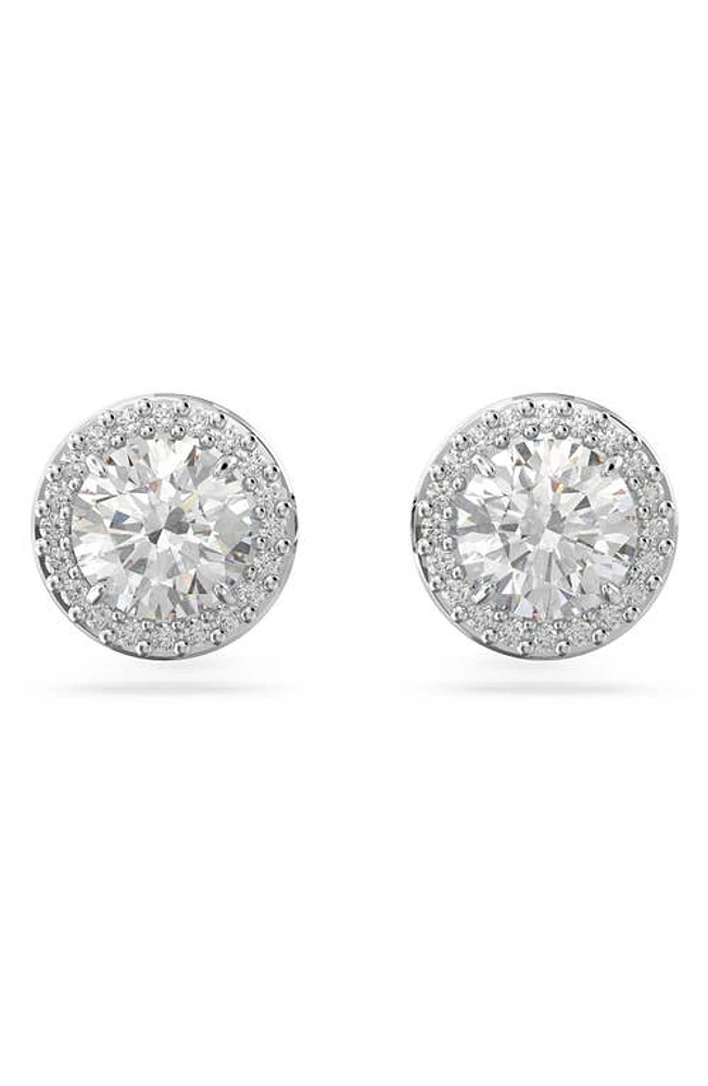 Swarovski Constella Pavé Crystal Stud Earrings in Silver at Nordstrom