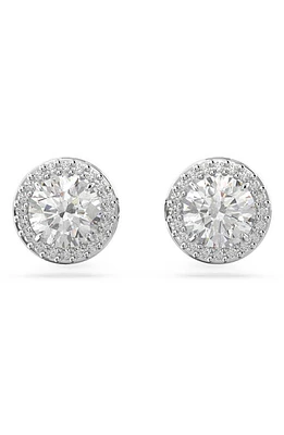 Swarovski Constella Pavé Crystal Stud Earrings in Silver at Nordstrom