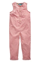 Mini Boden Kids' Cotton Corduroy Jumpsuit Almond Pink at Nordstrom,