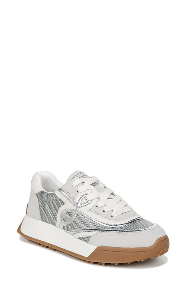 Sam Edelman Luna Sneaker Silver/Off White at Nordstrom,