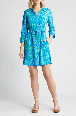 Lilly Pulitzer Pilar UPF 50+ Tunic Dress Briny Blue A Bit Salty at Nordstrom,