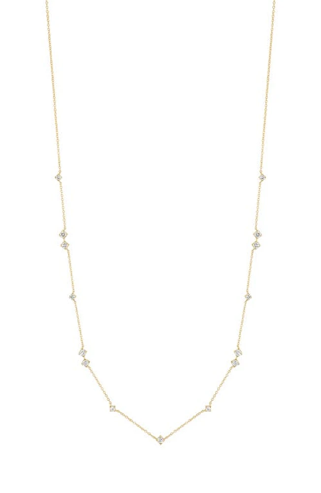 Bony Levy Liora Diamond Station Necklace in 18K Yellow Gold at Nordstrom