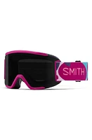 Smith Squad 180mm ChromaPop Snow Goggles in Fuchsia Shapes /Black at Nordstrom