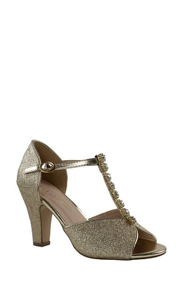 Paradox London Pink Rosie T-Strap Sandal in Champagne at Nordstrom, Size 6