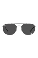 Ray-Ban 57mm Polarized Irregular Sunglasses in Gunmetal at Nordstrom