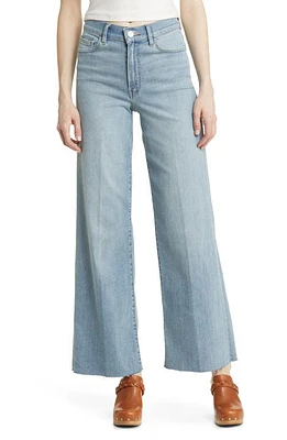 FRAME Le Slim Raw Hem High Waist Palazzo Jeans Wilson at Nordstrom,