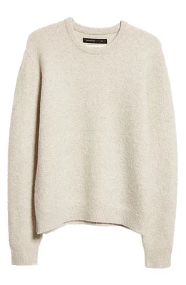 FRENCKENBERGER Mini Crewneck Cashmere Sweater Natural at Nordstrom,