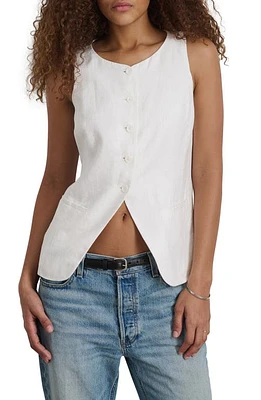 Alex Mill Liv Linen Vest in Off White at Nordstrom, Size X-Large