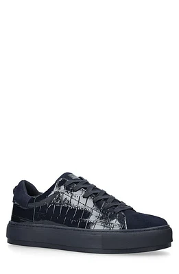 Kurt Geiger London Laney Croc Embossed Sneaker in Navy at Nordstrom, Size 10.5