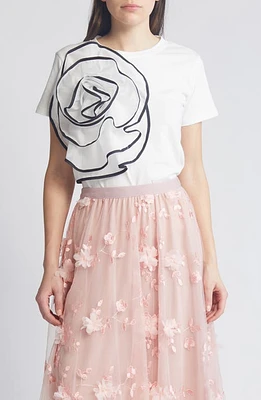 NIKKI LUND Florence 3D Flower T-Shirt at Nordstrom,