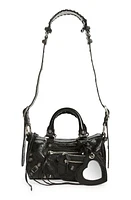 Balenciaga Mini Le Cagole Leather Shoulder Bag in Black at Nordstrom