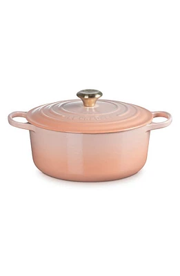 Le Creuset Signature 5 1/2 Quart Round Enamel Cast Iron French/Dutch Oven in Peche at Nordstrom