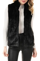 DONNA SALYERS FABULOUS FURS Signature Series Hook Faux Fur Vest in Blamink at Nordstrom, Size X-Small