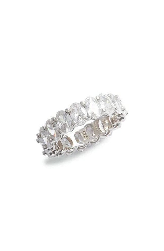 SHYMI Cubic Zirconia Eternity Band in Silver at Nordstrom