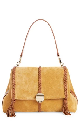 Chloé Medium Penelope Suede Bag in Safari Gold at Nordstrom