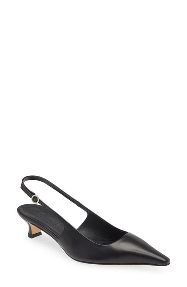 aeyde Catrina Kitten Heel Slingback Pump in Black at Nordstrom, Size 10Us