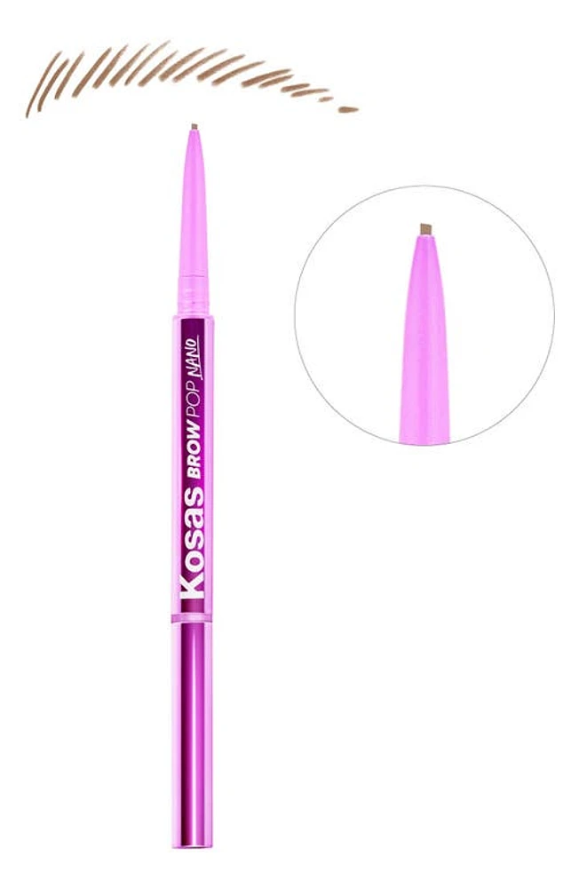 Kosas Brow Pop Nano Ultra-Fine Detailing + Feathering Pencil in Soft Brown at Nordstrom