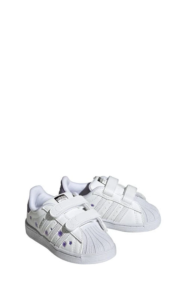 adidas Kids' Superstar Sneaker in White/Lilac/Bliss Lilac at Nordstrom, Size 4 M