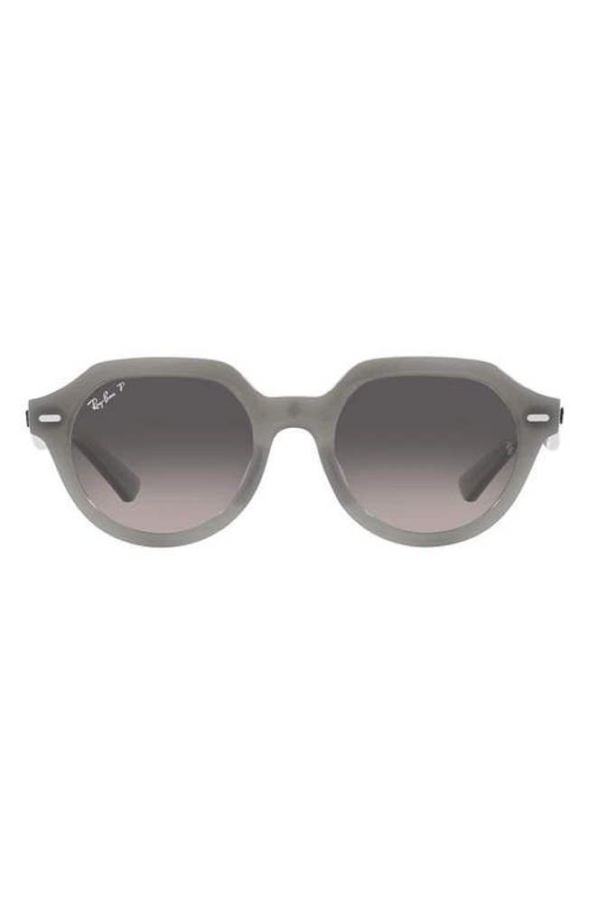 Ray-Ban Gina 53mm Gradient Pillow Sunglasses in Opal Grey at Nordstrom